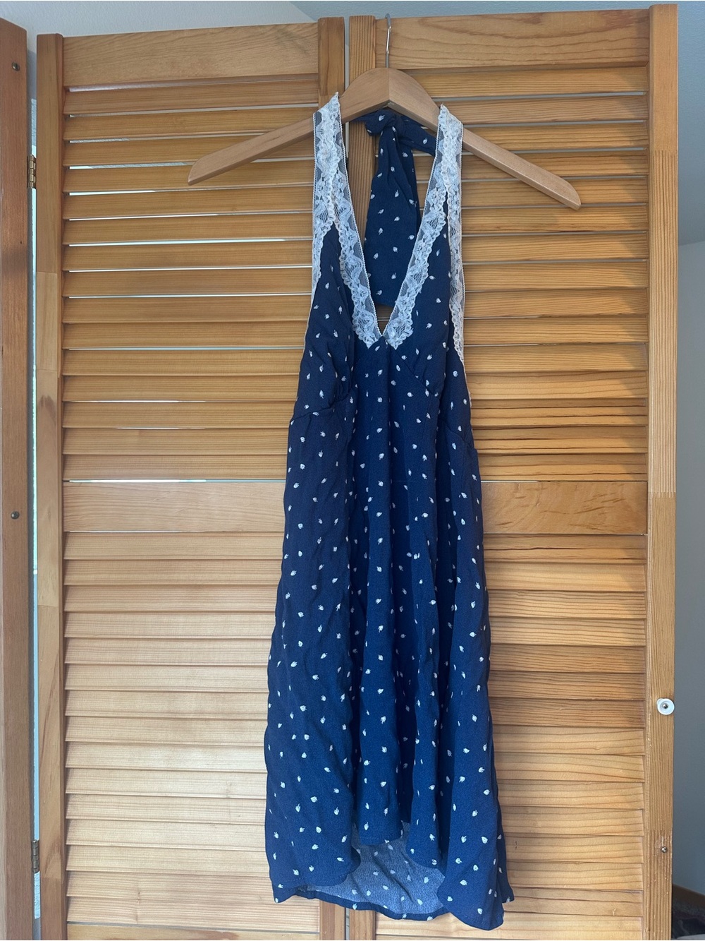 Wild Fable Summer Lace-Trim Halter Dress - Picture 2 of 6